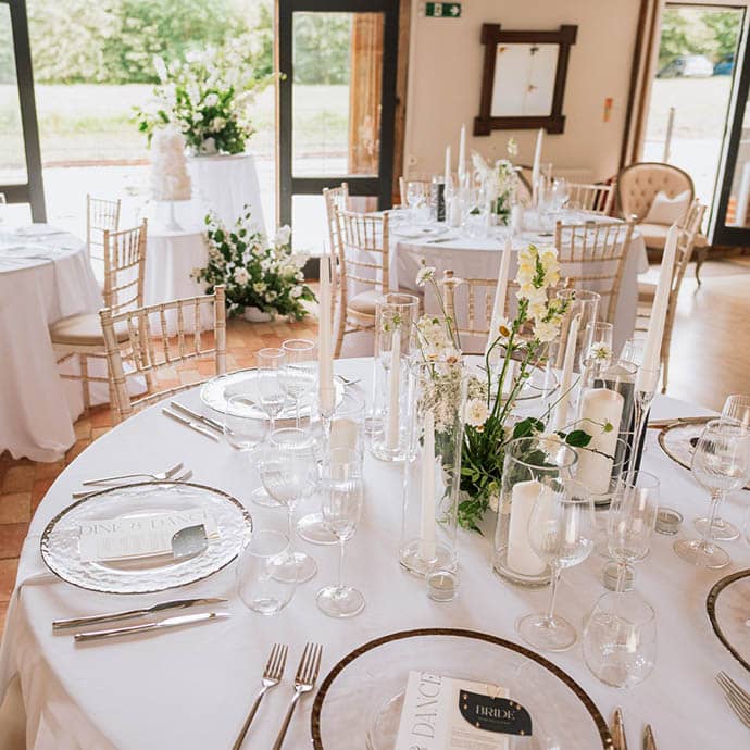Wedding Breakfast in the Barn - Camellio Wedding & Event Planning - Essex Wedding Planner - Suffolk Wedding Planner