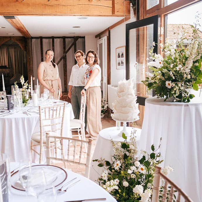 Wedding Breakfast in the Barn - Camellio Wedding & Event Planning - Essex Wedding Planner - Suffolk Wedding Planner