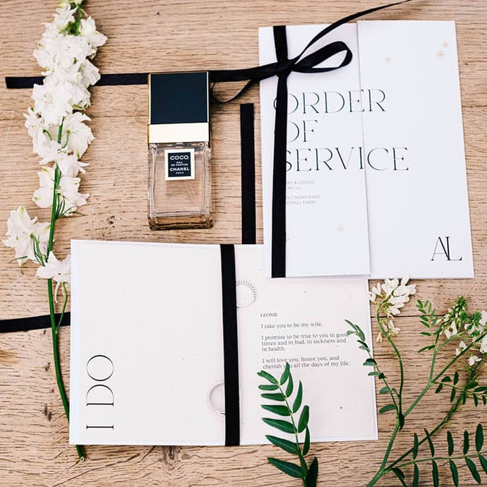 Monochromatic Wedding Invitation Suite by Studio L.E.L.