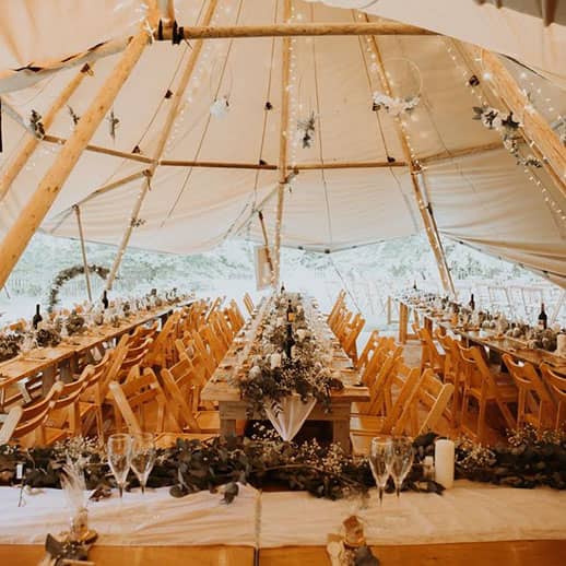 Wedding Marquee - Tipi from Coast To Coast Tipis - Camellio Wedding Planning and Events - Essex Wedding Planner