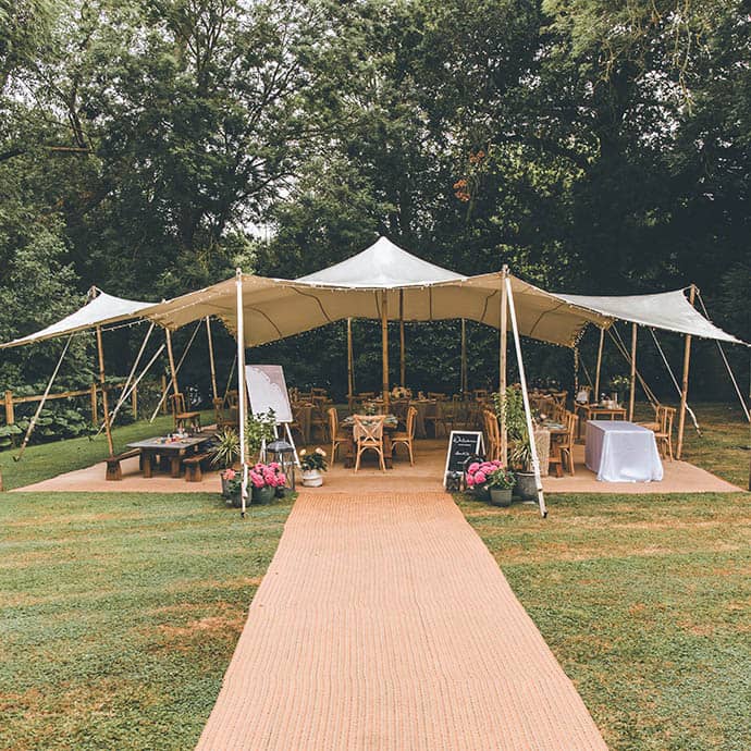 Garden marquee at home - Camellio Wedding Planning and Events - Essex Wedding Planner