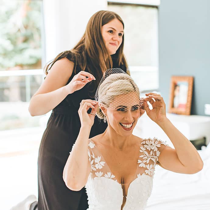 Mrs L getting ready before her big day - Camellio Wedding Planning and Events - Essex Wedding Planner