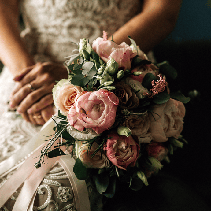 Flower lined aisle - Camellio Wedding Planning and Events - Essex Wedding Planner