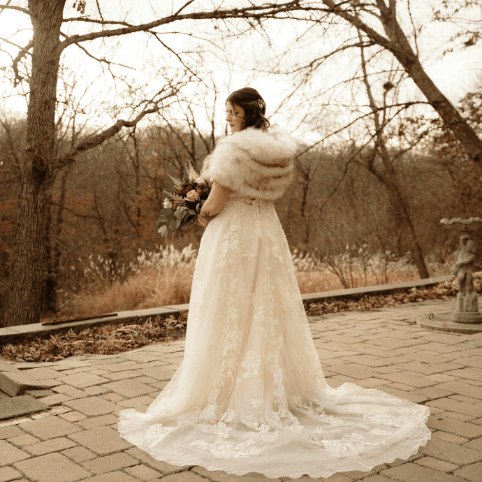 Winter Weddings accessories with faux fur wrap- Camellio Wedding Planning and Events - Essex Wedding Planner
