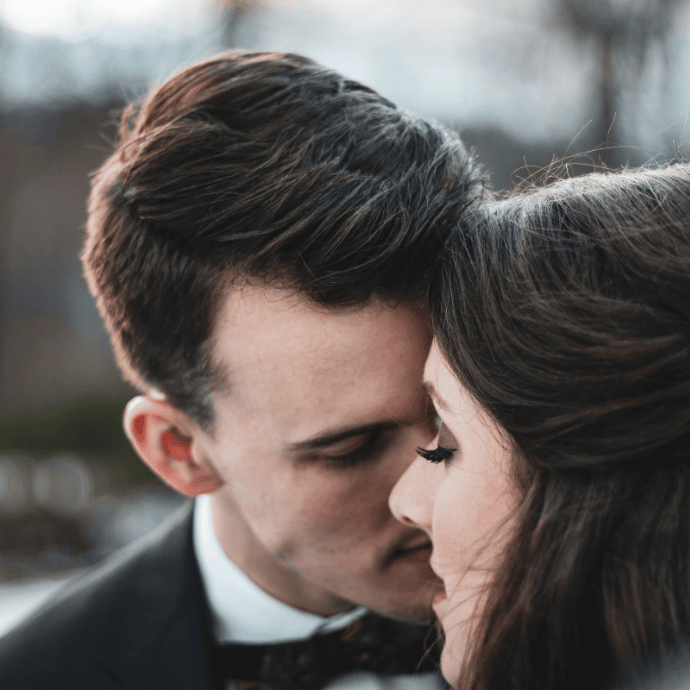 Winter Weddings Bride and groom close togetherr -  Camellio Wedding Planning and Events - Essex Wedding Planner